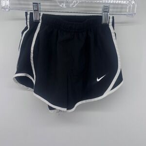 Nike‎ Dri-FIT Running Shorts Black White Athletic Activewear Kids XS